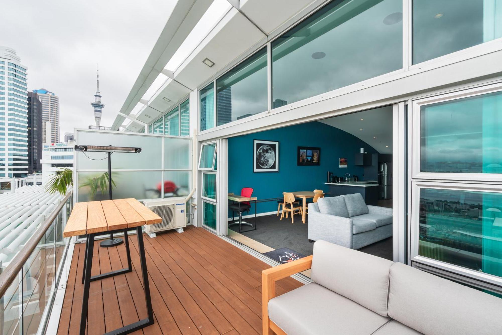 Penthouse Apartment With Stunning Harbour Views Auckland Buitenkant foto